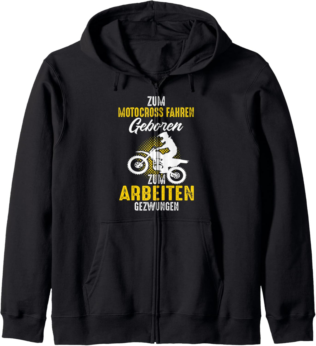 Motocross Crossmaschine Motorrad Motorradrennen Lustig Kapuzenjacke
