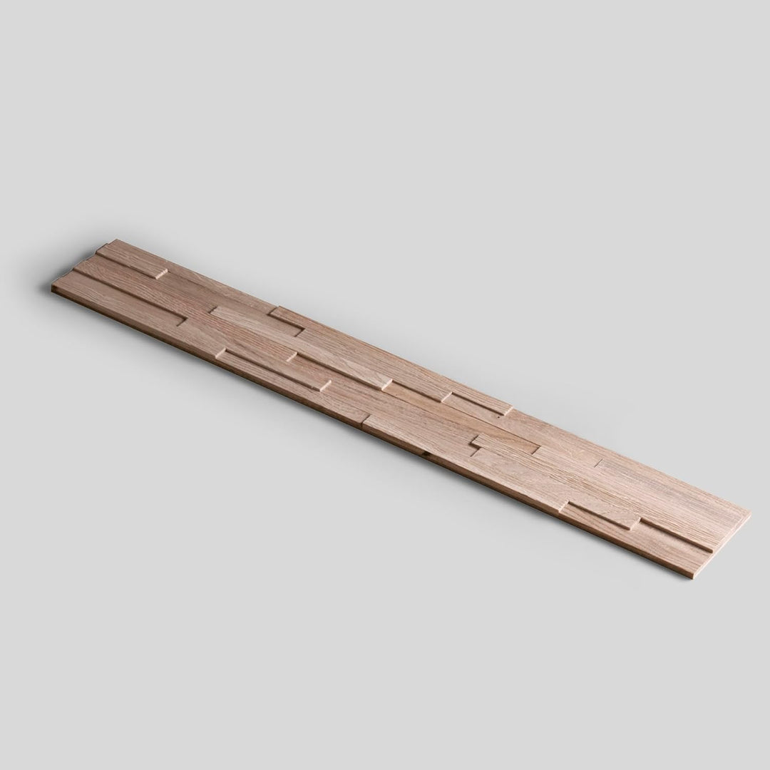 Wandverkleidung aus Holz 3D Optik Natürliches Eiche Holz Wandpaneele von Wooden Wall Design model AC