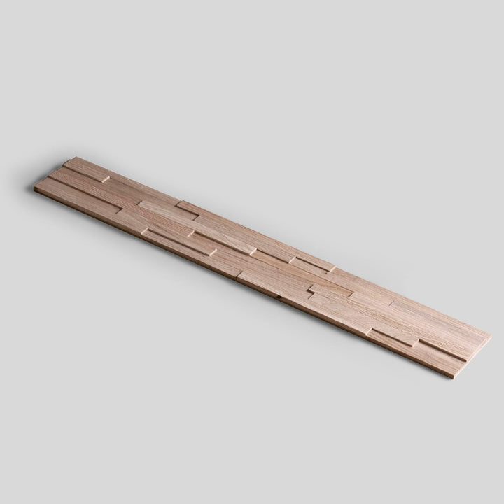 Wandverkleidung aus Holz 3D Optik Natürliches Eiche Holz Wandpaneele von Wooden Wall Design model AC