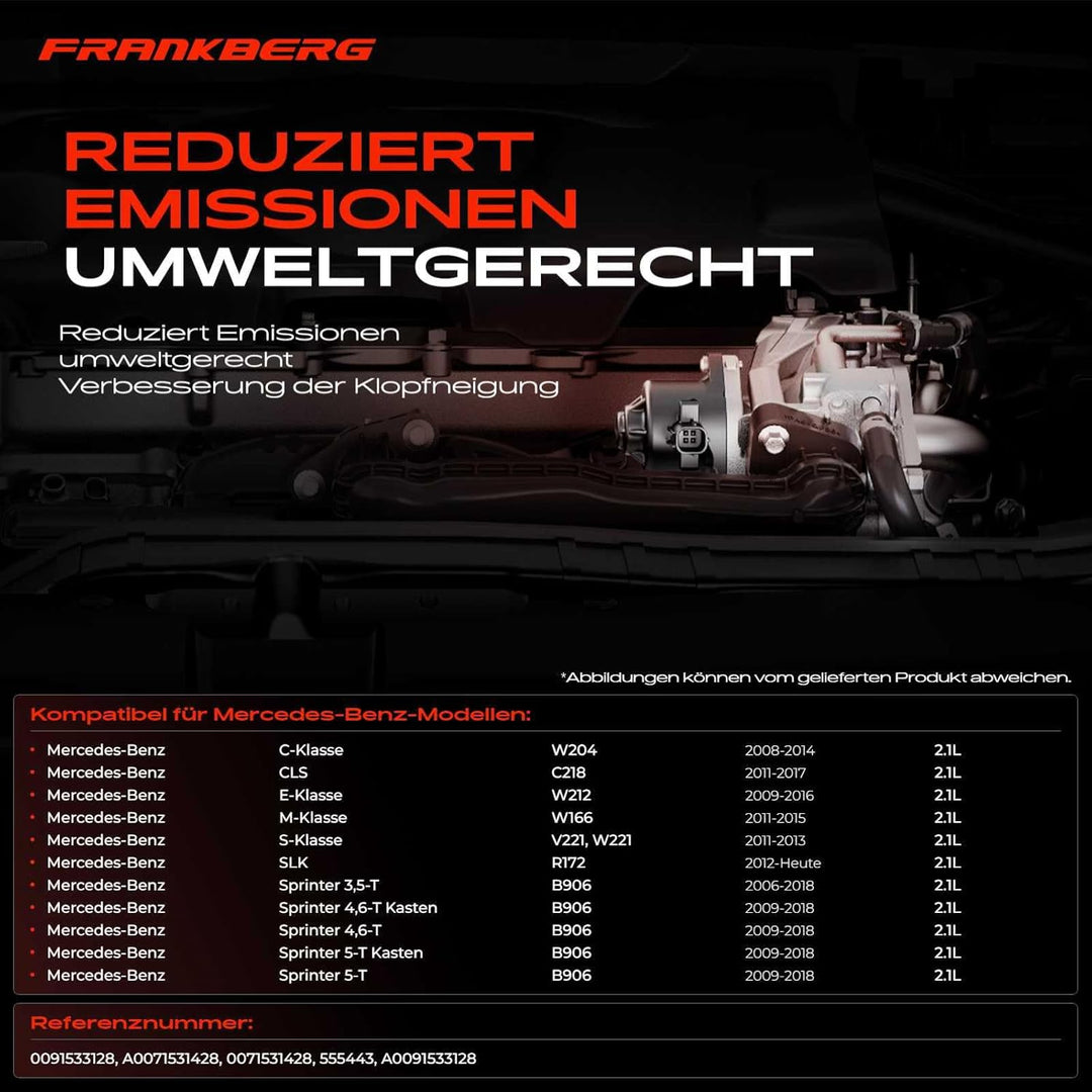 AGR-Ventil für W204 C204 S204 CLS C218 W212 A207 C207 S212 X204 W166 W221 SLK R172 B906 2.1L 2006-He