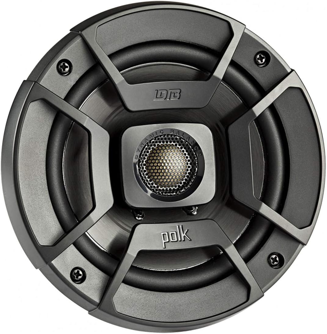 Polk Audio DB522 DB+ Serie 5,25 Zoll Koaxial-Lautsprecher mit Marine-Zertifizierung, Schwarz