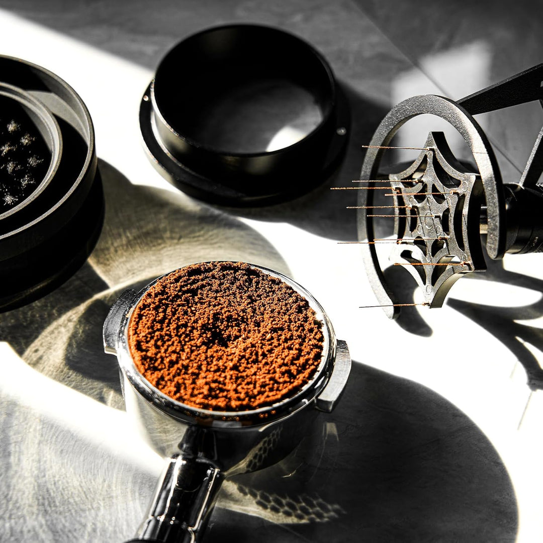 IKAPE Mantis WDT Distribution Tool, 51MM Espresso Rührer Distribution Tool für Barista - 8 Nadel Esp