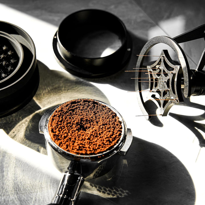 IKAPE Mantis WDT Distribution Tool, 51MM Espresso Rührer Distribution Tool für Barista - 8 Nadel Esp
