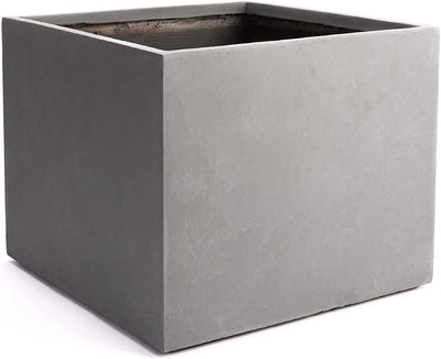 Pflanzwerk® Pflanzkübel Cube Grau 23x23x23cm *Frostbeständiger Blumenkübel* *UV-Schutz* *Qualitätswa