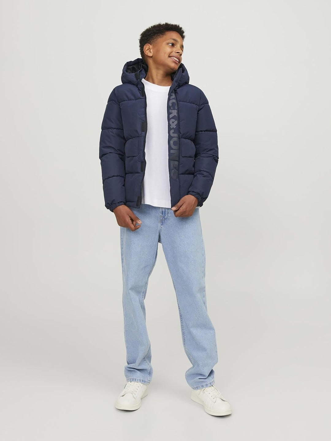 JACK & JONES Jungen Jcospeed Puffer Sn Jnr Jacke 128 Navy Blazer, 128 Navy Blazer