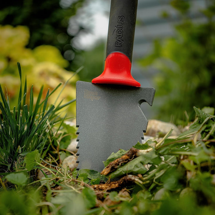 Radius Garden 17011 Root Slayer Carbon Stahl Hand Schaufel und Halfter rot Trowel/Holster, Trowel/Ho
