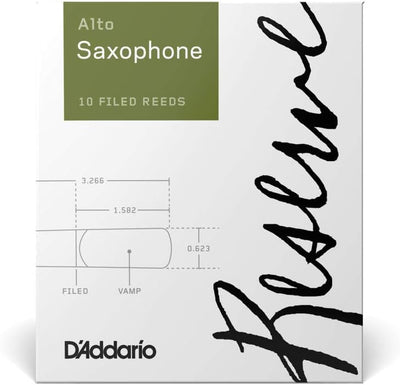 D'Addario Reserve Blätter für Altsaxophon Stärke 2.0 (10 Stück) Stärke 2,0 10-Pack, Stärke 2,0 10-Pa