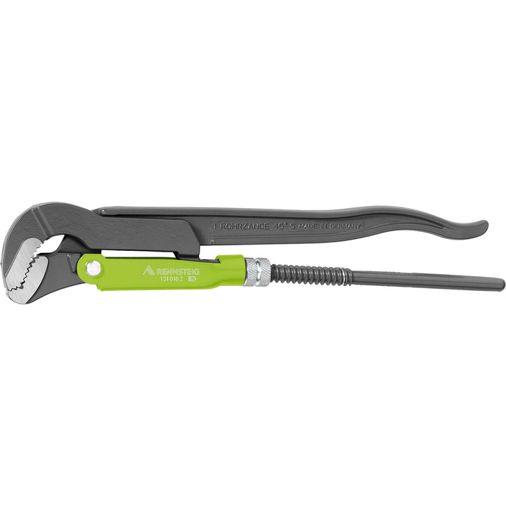Rennsteig Eckrohrzange (Wasserpumpenzange, Rohrzange), 680 mm, 3" – CV-Stahl vergütet, Verzahnung ge