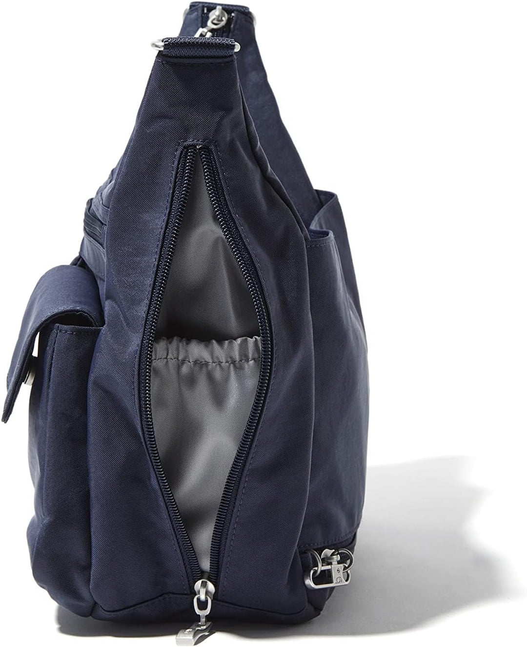 Baggallini Moderne Everywhere Bag - Hobo Crossbody Taschen für Damen mit RFID Geldbörse French Navy,