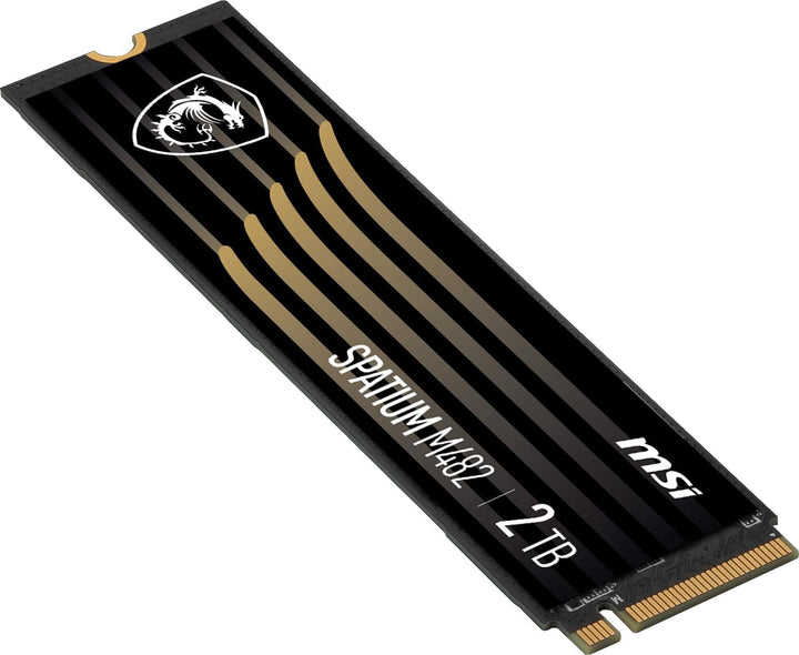 MSI SPATIUM M482 PCIe 4.0 NVMe M.2 2TB, PCIe4, 7.300 MB/s lesen, 6.400 MB/s schreiben, interne SSD f