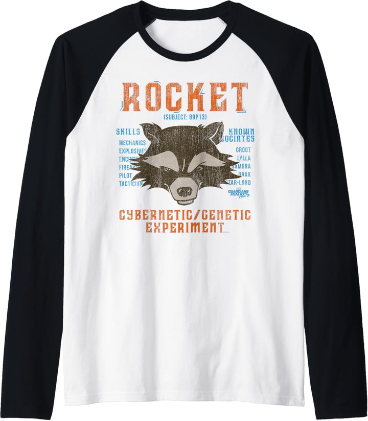 Marvel Guardians Vol. 2 Rocket Skills Raglan