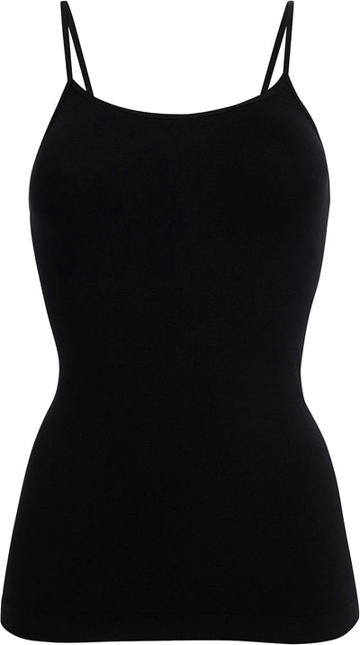 UnsichtBra 3er Pack Damen Shape Unterhemden | Spaghettiträger Basic Top Unterhemd | Mikrofaser Spagh