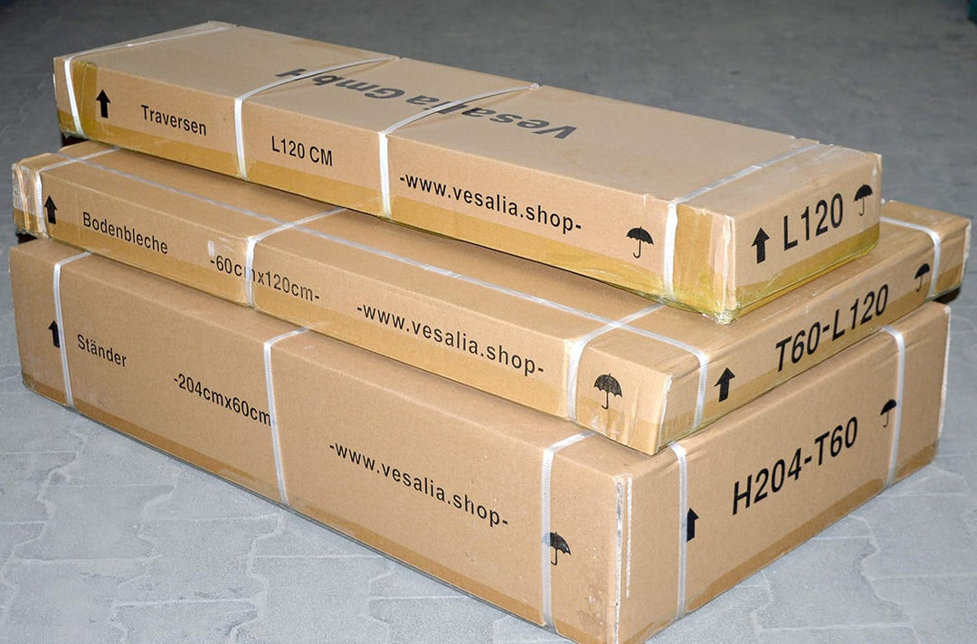 Profi Steckregal 204 cm Hoch (Anbauregal - Tiefe 60 cm - Breite 150 cm), Anbauregal - Tiefe 60 cm -
