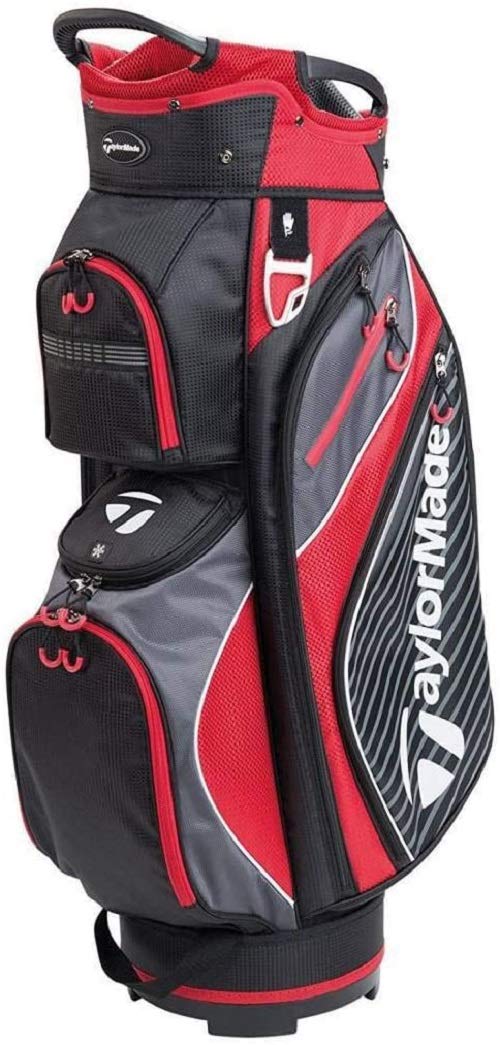 TaylorMade Pro Cart 6.0 Golftasche schwarz / rot Einzeln, schwarz / rot Einzeln