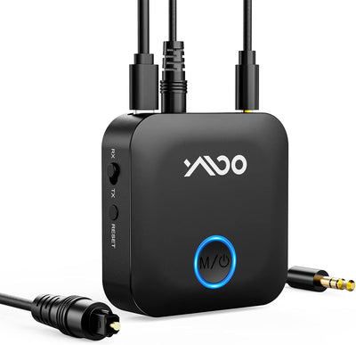 YMOO Toslink Bluetooth 5.3 Audio Adapter für Lautsprecher, Bluetooth-Kopfhörer, Flugzeug-TV, 3,5-mm-