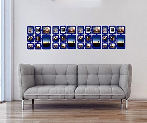 trendfinding 4 Segmente Foto Deko Karten Raumteiler Bilderrahmen Fotocollage Bilderwand Kartenvorhan