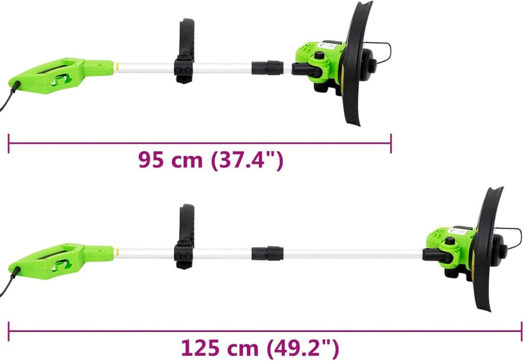 Elektro-Rasentrimmer 550 W Teleskopstiel 29 cm Schnittbreite für Rasenkanten und schwer zugängliche