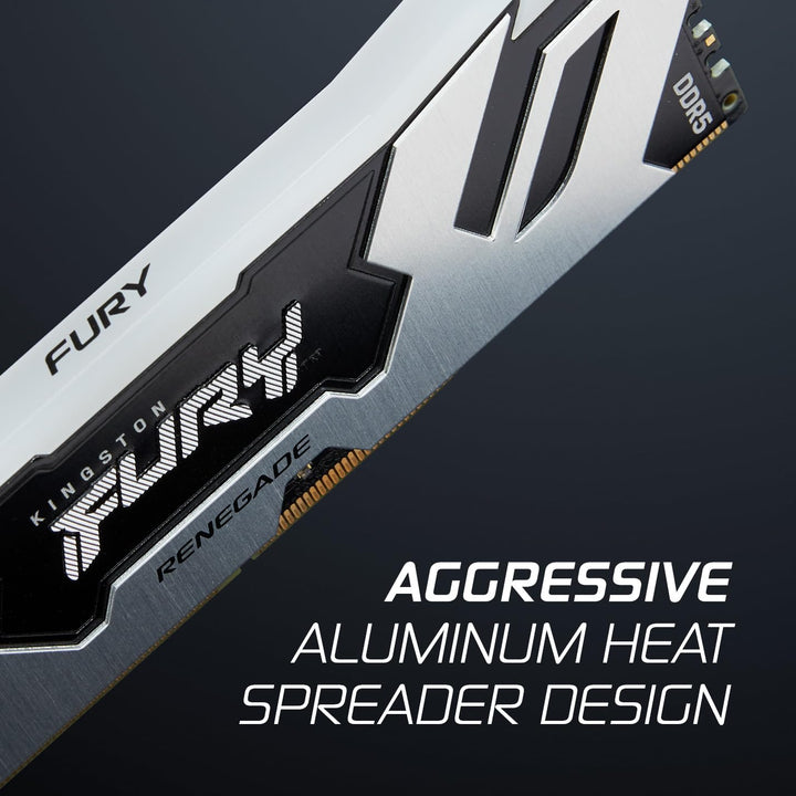 Kingston Fury Renegade Schwarz RGB 32GB 6400MT/s DDR5 CL32 DIMM Desktop Gaming Speicher (Kit mit 2 )