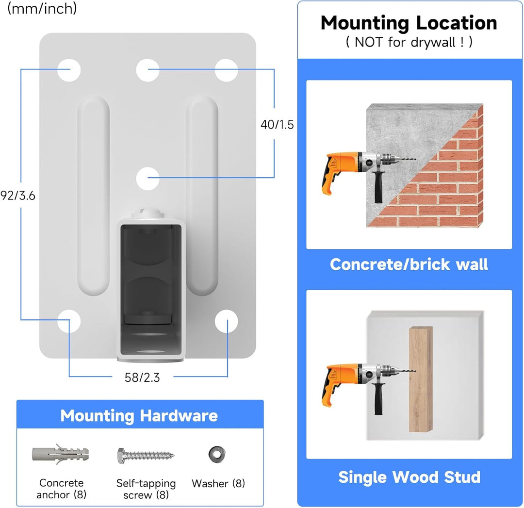 suptek Dual Side Clamping Bücherregal Lautsprecherhalterung Wandhalterung für grosse Umgebungslautsp