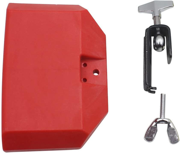 Jam Block Musikinstrument, 12,7 cm, Kunststoff, Lateinisches Trommelinstrument, Rot, rot