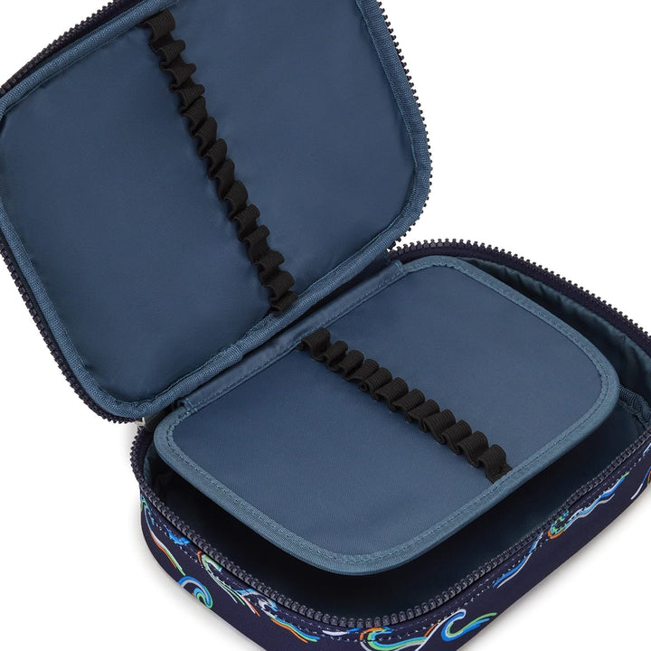 Kipling 100 Stifte, grosses Federmäppchen für bis zu 100 Stifte, 21 cm, 1,5 l, Fun Ocean PRT, Fun Oc