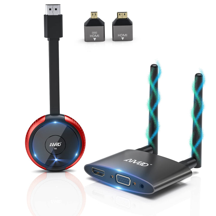 Wireless HDMI 4K/5G, HDMI Wireless Transmitter and Receiver, Wireless HDMI Extender Funkübertragung