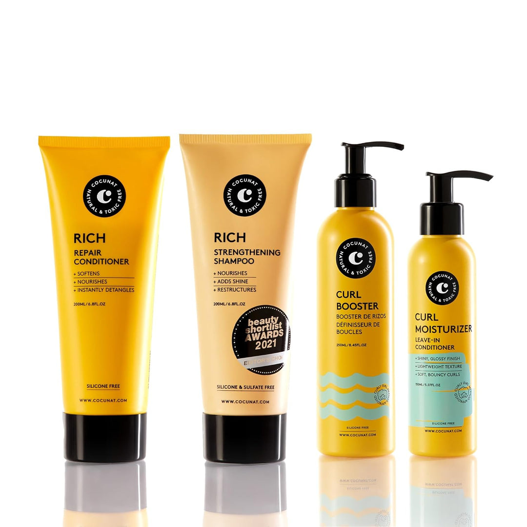 COCUNAT | Pack Lockige Haarpflege | Curly-Methode und Reinigungsroutine für perfekte Locken | Defini