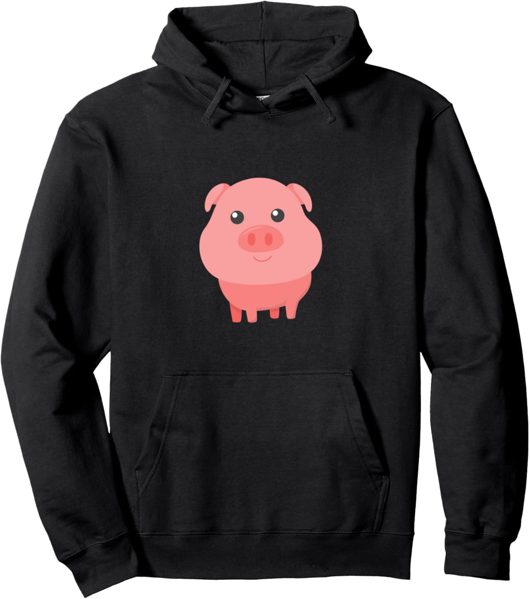 Adorable Pig Cute Baby Pig for Pig Lovers Pullover Hoodie