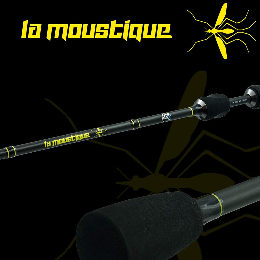 LMAB Angelrute La Moustique Spinning & Casting - Spinnrute für Forelle & Barsch Ultra-Light UL - Bai