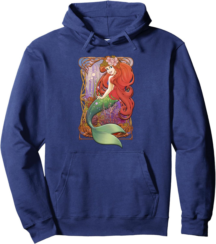 Disney Little Mermaid Vintage Portrait Poster C1 Pullover Hoodie