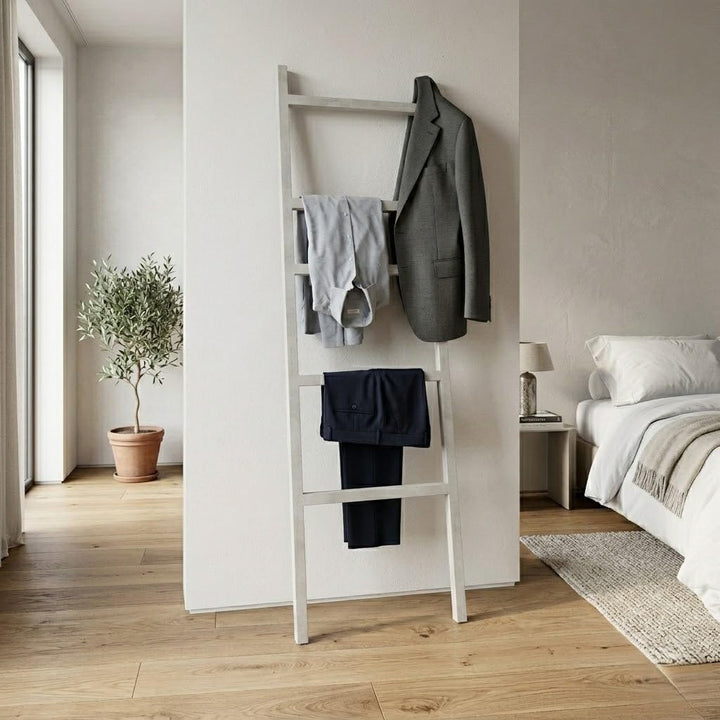 ARHome Dekorative Leiter Urban, 160 x 50 cm, Heller Beton, Handtuchhalter, Made in Italy Heller Zeme