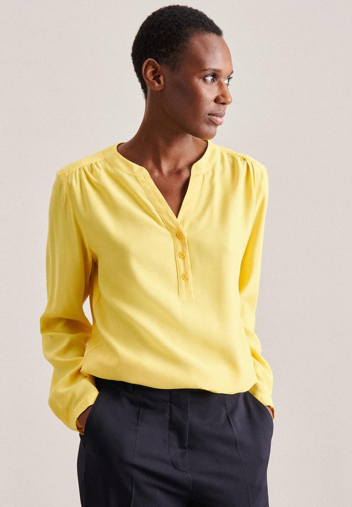 Seidensticker Damen Regular Fit Langarm Bluse Bluse