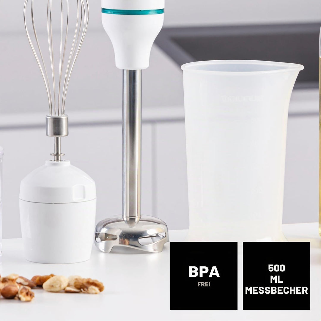 Taurus Stabmixer-Set | ROBOT 600 PLUS INOX | 20 Geschwindigkeitsstufen | 600 W | Elektrisch | Inklus