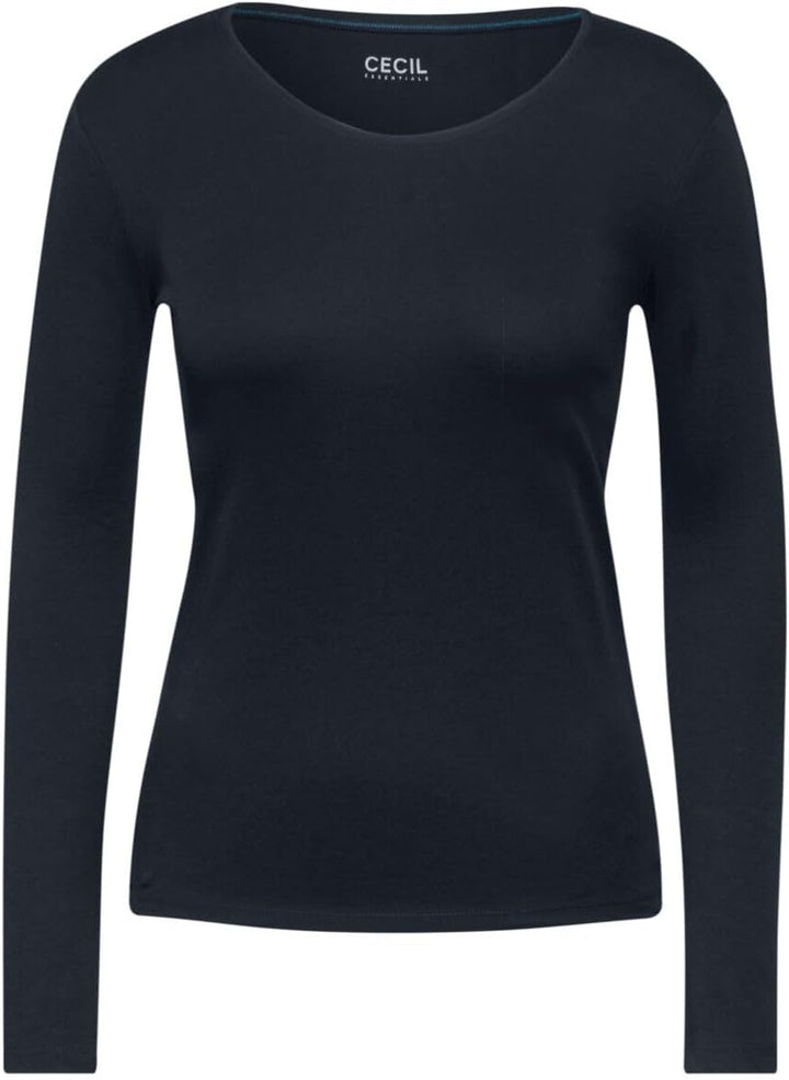 Cecil Damen Shirt mit Rundhals M Universal Blue, M Universal Blue