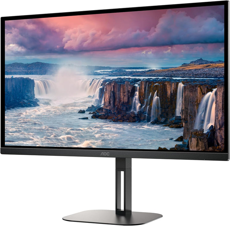 AOC Q27V5N - 27 Zoll QHD Monitor, Lautsprecher, höhenverstellbar (2560x1440, 75 Hz, DisplayPort, HDM