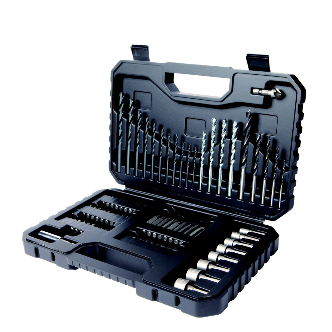 Black & Decker A7219 Koffer mit Bohr- / Schraubzubehör, 80-teilig 1 Grau, 1 Grau