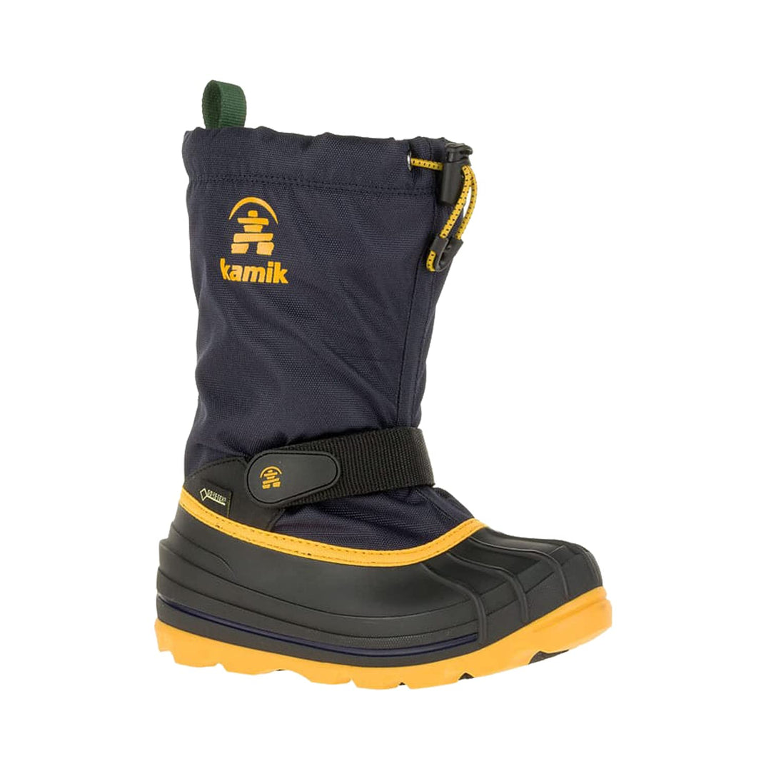 Kamik Unisex Kinder Waterbug8g Winterstiefel Blau Navy Citrus Nav 25 EU, Blau Navy Citrus Nav 25 EU