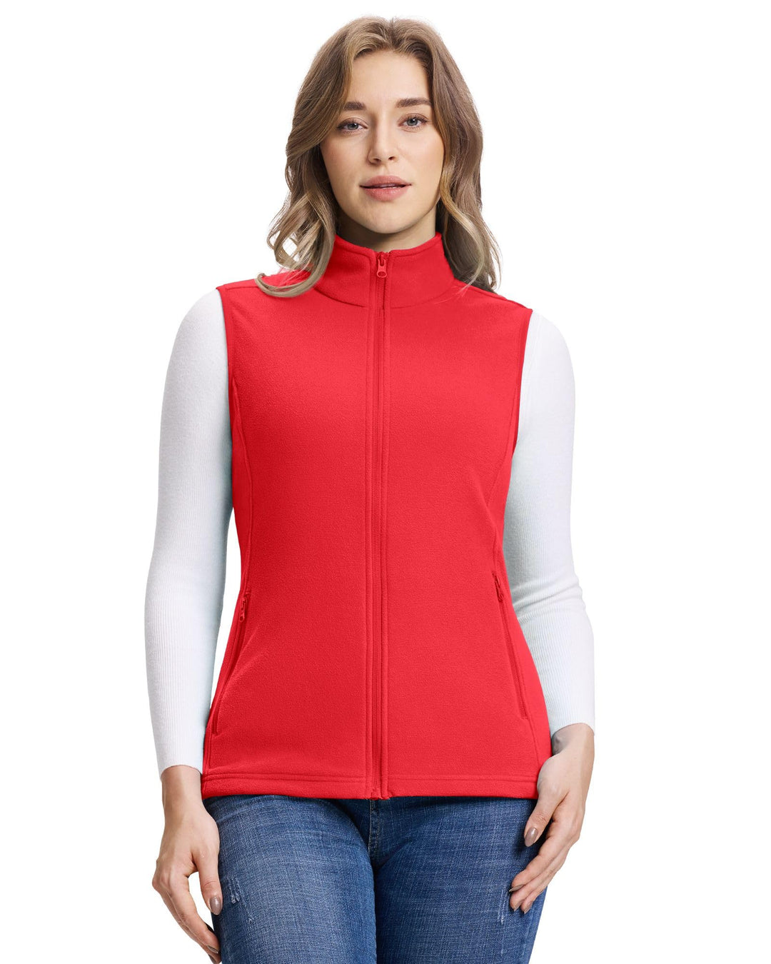 Outdoor Ventures Damen Weste Fleece Outdoor Polar Fleeceweste Ärmellos Jacke Luafwesten für Frauen S