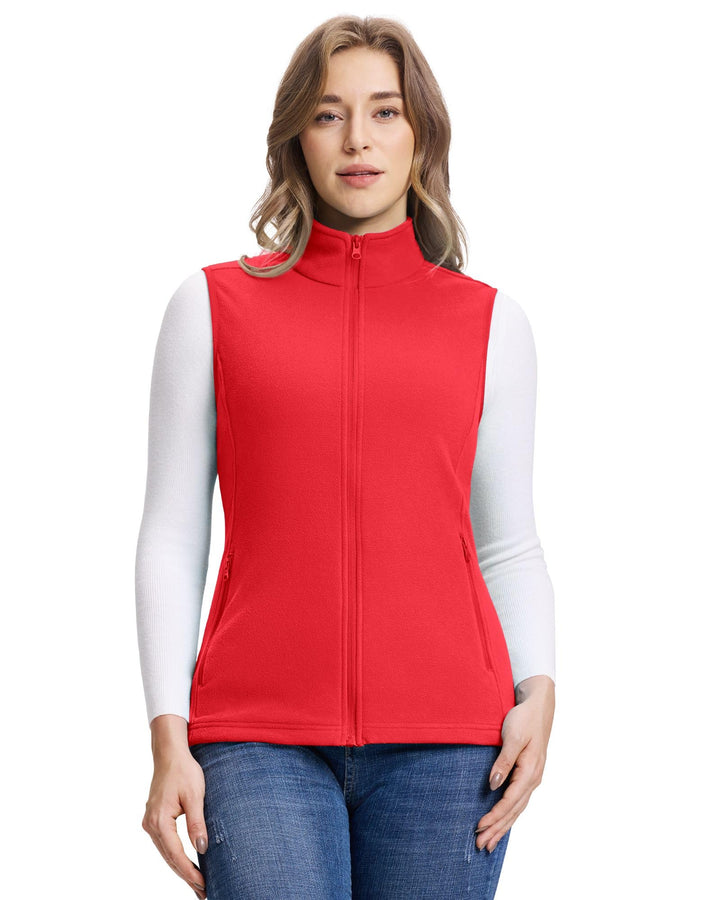 Outdoor Ventures Damen Weste Fleece Outdoor Polar Fleeceweste Ärmellos Jacke Luafwesten für Frauen S