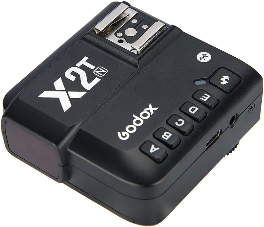 Godox X2T-N TTL 2.4G Kabelloser Blitzauslöser Kompatibel mit Nikon Kameras, High Speed HSS 1/8000s,