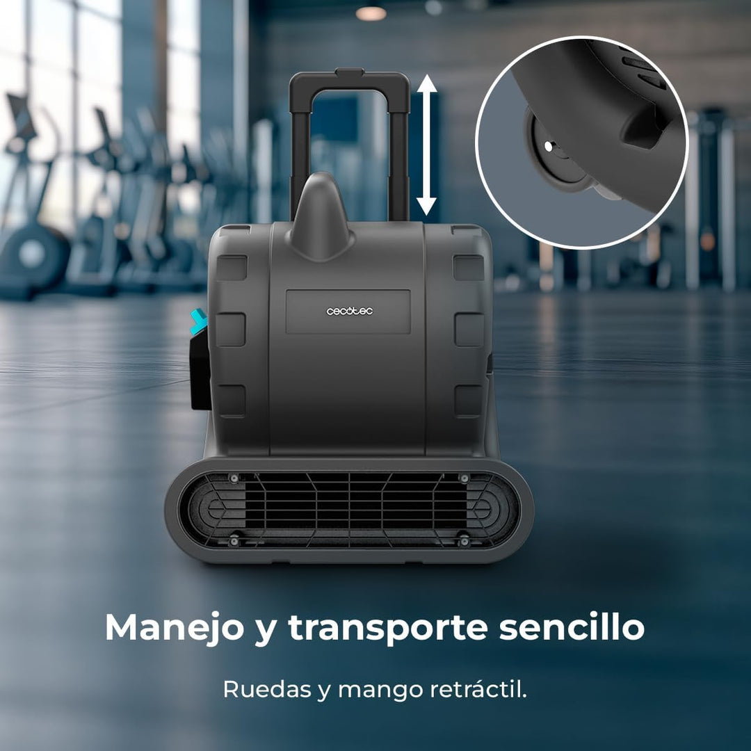 Cecotec Blowindustry 6000 Flowfloor, 600 W, 1350 U/min, 3 Geschwindigkeiten, Luftstrom 2700 m³/h, Rä
