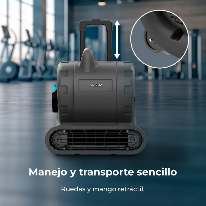 Cecotec Blowindustry 6000 Flowfloor, 600 W, 1350 U/min, 3 Geschwindigkeiten, Luftstrom 2700 m³/h, Rä