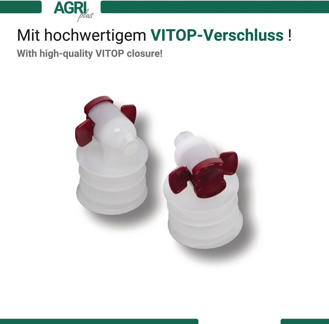 AGRI plus Standbeutel 20 Stück 3,0 Liter schwarz | Anzahl und Grösse wählbar | Bag in Box Beutel 0,7