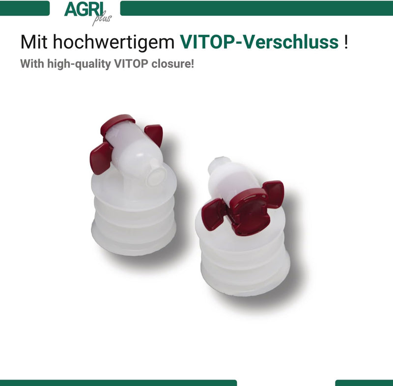 AGRI plus Standbeutel 20 Stück 3,0 Liter braun | Anzahl und Grösse wählbar | Bag in Box Beutel 0,75-