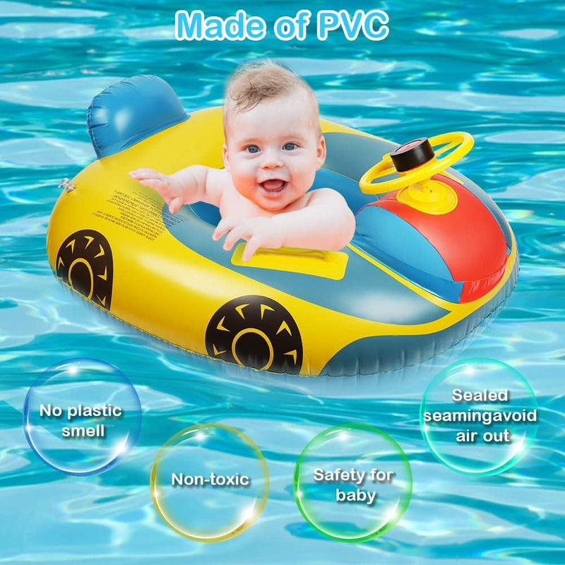 Vicloon Baby Schwimmring,Baby Float Kleinkinder Schwimmsitz,Baby Pool Schwimmring Automobil Stil mit