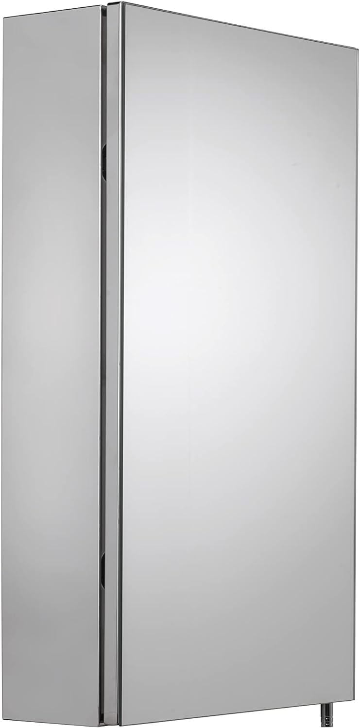 Croydex Anton Schrank, 1 Tür, Edelstahl Standard-Einzeltür, Standard-Einzeltür