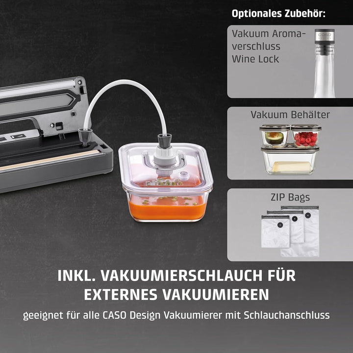 CASO 1520 VR 190 advanced Vakuumierer - Folienschweissgerät mit 2,5 mm starker Schweissnaht, bis zu