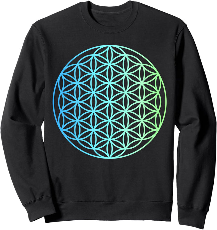 Blume des Lebens-positive Energie des Universums-Lebensblume Sweatshirt