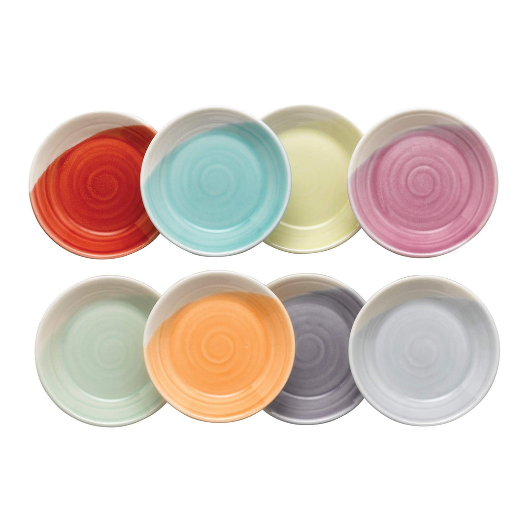 Royal Doulton 9 cm Tapas-Tablett, 8er-Set Tapas Dip-Tablett, 8,9 cm, 8 Stück, Tapas Dip-Tablett, 8,9
