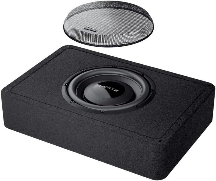 Hertz MPBX 250 S2 – 25-cm Gehäuse-Subwoofer, 500W RMS, 2Ω, 25–400 Hz Frequenzgang, Schwarz, Plug-and